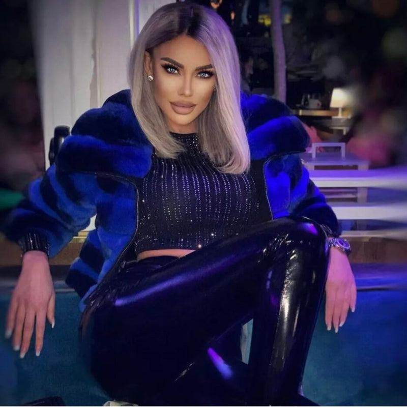 Short Blue Rex Jacket